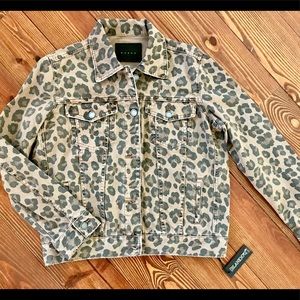 Leopard Denim Jacket